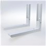 Support de four à Micro-ondes Support Mural en Acier Inoxydable Supports D'étagère Pliables Réglables pour Accessoires de Cuisin