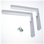 Support de four à Micro-ondes Support Mural en Acier Inoxydable Supports D'étagère Pliables Réglables pour Accessoires de Cuisin