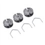 KATSU Tendeur de Fil de Clôture Électrique 10X Pack Passoires de Clôture Électriques en Alliage d'Aluminium Extracteur de Ligne 