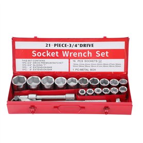 KATSU Jeu de Douilles 3/4" 21 Pièces