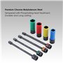 KATSU 8 Pièces 1/2" Jeu de Douilles à Chocs pour Jantes Aluminium 17-22mm et 8" Barres d'Extension de Limitation de Couple 90 à 