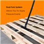 TOPWAY Pallet Buster Deck Wrecker Outil 45 Pouces Robuste Barre de Démolition pour Casser les Palettes en Bois et le Démontage d