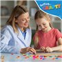 Tableau noir pour enfants | Petit tableau noir de 21 x 28 cm avec gomme et 6 craies | Mini tableau noir pour murs | Tableau noir