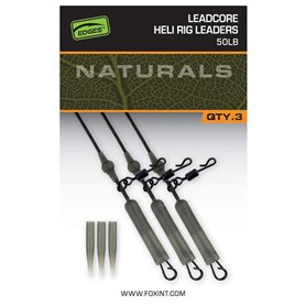 Montage Hélicoptère Fox Edges Naturals Leadcore Heli Rig Leaders