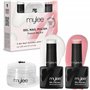 Mylee French Me Kit avec Tampon - Qualité Salon French Manucure à la Maison