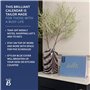 Busy B - Calendrier semainier de bureau Janvier à décembre 2025 - Bleu - Agenda de bureau avec cinq calendriers, des listes à dé