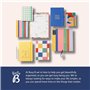 Busy B Calendrier mi-année - Planificateur académique - Août '25 à Août '26 - Multicolore - Vue mensuelle, tâches à accomplir, n