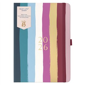 Busy B - Agenda Busy Life 2026 - Planificateur semainier A5 pour les étudiants