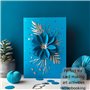 Papier cartonné A5 pour imprimante, bleu vif - 160 g/m² 40 feuilles - Carton de couleur - Pour la confection, l'impression, la p