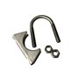 Boltza Collier de serrage universel en U de style selle en acier inoxydable W4 57 mm, collier de serrage d'échappement robuste a