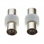 Keple Coupleur et adaptateur de prise coaxiale TV vers prise coaxiale TV, impédance de 75 ohms pour une excellente transmission,