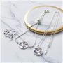 Philip Jones Ensemble Arbre de Vie Chakra Plaqué Argent Créé avec des Cristaux Zircondia®