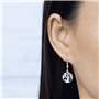 Philip Jones Ensemble Arbre de Vie Chakra Plaqué Argent Créé avec des Cristaux Zircondia®