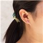 Philip Jones Ensemble collier et boucles d'oreilles avec pierre de naissance d'octobre (tourmaline) créés avec des cristaux Zirc