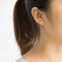 Boucles d'oreilles bourdon plaqué or
