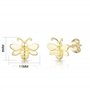 Boucles d'oreilles bourdon plaqué or