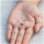 Philip Jones Bague en Cristal réglable Violet Clair créée avec des Cristaux Zircondia®