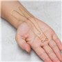 Philip Jones Collier Pendentif Infini plaqué Or créé avec des Cristaux Zircondia®