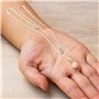 Philip Jones Collier de perles plaqué argent créé avec des cristaux Zircondia®