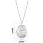 Philip Jones Médaillon Ovale plaqué Argent