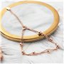 Philip Jones Bracelet Boule Plaqué Or Rose