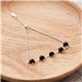 Philip Jones Bracelet en Pierres précieuses d'onyx Noir