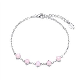 Philip Jones Bracelet en Pierres précieuses de Quartz Rose