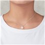Philip Jones Collier d'opale Blanche créé avec des Cristaux Zircondia®