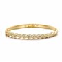 Philip Jones Bracelet torsadé plaqué or créé avec des cristaux Zircondia®