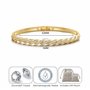 Philip Jones Bracelet torsadé plaqué or créé avec des cristaux Zircondia®