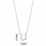 Philip Jones Collier fer à cheval créé avec des cristaux Zircondia®, Cristal, Cristal Zircondia®