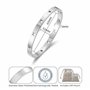 Philip Jones Bracelet en acier inoxydable avec étoile (17,8 cm)