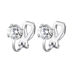 Philip Jones Boucles d'oreilles à clip en cristal créées avec des cristaux Zircondia®