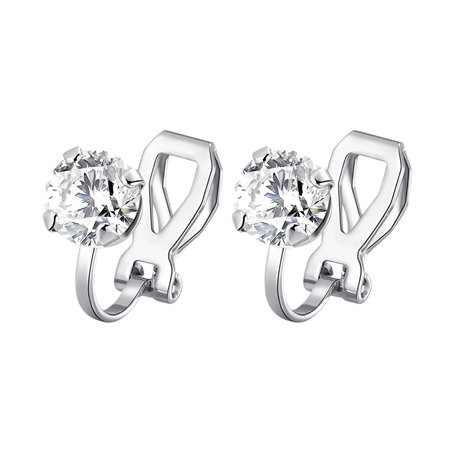 Philip Jones Boucles d'oreilles à clip en cristal créées avec des cristaux Zircondia®