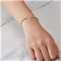 Philip Jones Bracelet élastique en perles avec maillons en forme de