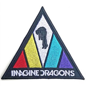 Rock Off officially licensed products Imagine Dragons Patch Triangle Band Logo Nouveau Officiel Embroidered Woven Iron