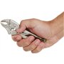Pince verrouillable avec mâchoires dentelées réglables de type C - Pince autobloquante pour une meilleure prise en main - Outil 