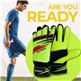 Warrior – Gants de gardien de but de football junior pour garçons, enfants, adultes, gants de protection super adhérents (4 – Co