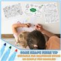 BlueY Feutres de Coloriage pour Enfants - Lot de 48 Feutres Enfant Lavables Non Toxiques Idée Cadeau Garcon Fille
