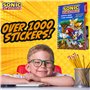 SONIC THE HEDGEHOG Autocollants Livre Stickers Enfant et Coloriage 1000+ Autocollants et Gommettes pour Enfants Idée Cadeau