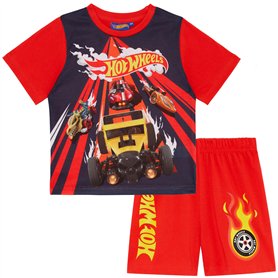 Hot Wheels Racing Car - Ensemble de Pyjama à Manches Courtes - 7-8 Ans: 128cm