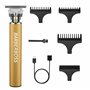 BarberBoss Tondeuse à barbe pour homme – Tondeuse électrique professionnelle rechargeable avec lames en acier inoxydable