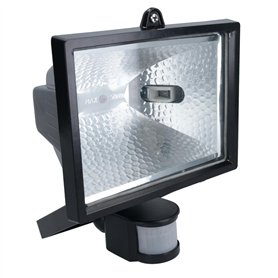 AB Tools Projecteur Halogène 400 W Détecteur de Mouvement PIR Extérieur Jardin