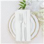 200pcs Couverts en Plastique Reutilisable, 100 Fourchettes en Plastique et 100 Couteau en plastique, Couverts en plastiques Tran