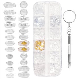 Volumoon 60 Paires Lunettes de Nez Plaquettes en Silicone