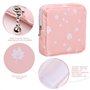 volumoon 2 Pcs Sac de Rangemen pour Serviettes Hygiéniques, Pochette Serviette Hygiénique avec Fermeture éclair, Portable Sac Pé