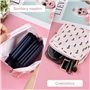 volumoon 2 Pcs Sac de Rangemen pour Serviettes Hygiéniques, Pochette Serviette Hygiénique avec Fermeture éclair, Portable Sac Pé