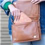 volumoon 2 Pcs Sac de Rangemen pour Serviettes Hygiéniques, Pochette Serviette Hygiénique avec Fermeture éclair, Portable Sac Pé