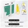 Focenat RJ45 Pince à Sertir, Kit d'outils à sertir RJ45, Outil Sertissage avec 50 Connecteurs, pour Fiche Réseau Ethernet RJ45 C