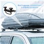 Focenat 4 Kit de Fixation pour Coffre de Toit, Supports de Fixation pour Coffre de Toit, U-boulons en Acier Inoxydable, Accessoi